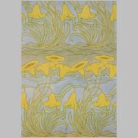 Textile design by C F A Voysey, produced in 1888..jpg